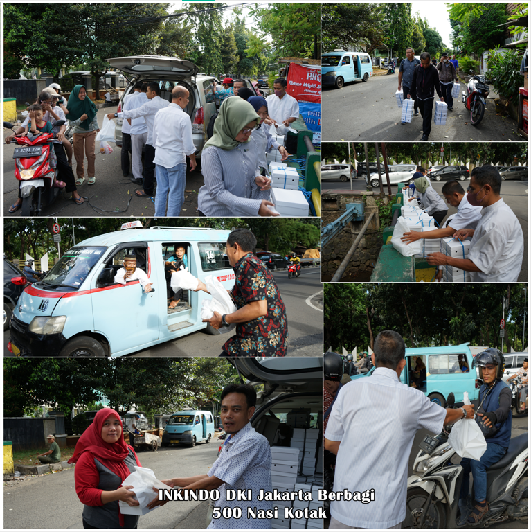 INKINDO DKI Jakarta Berbagi 500 Nasi Kotak