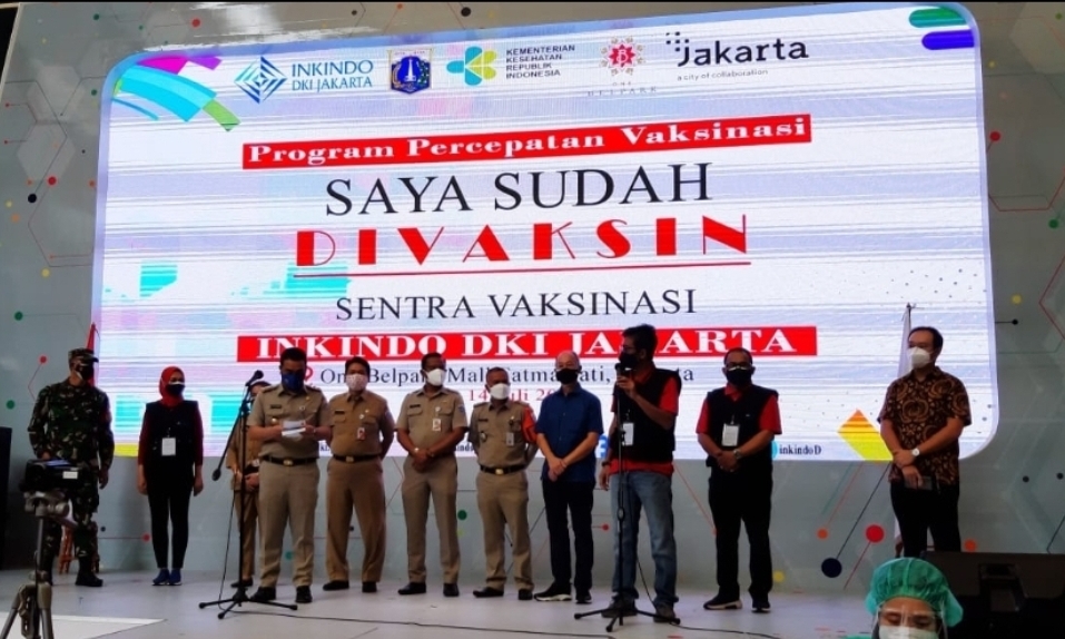 INKINDO DKI Jakarta Gelar Sentra Vaksinasi Massal Tahap 1  sebanyak 1000 orang <h6>13-14 Juli 2021</h6>